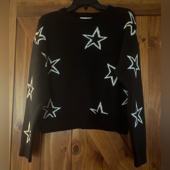 Industry Republic Clothing Sweaters - Women’s Star Print Sweater Dropped Shoulder